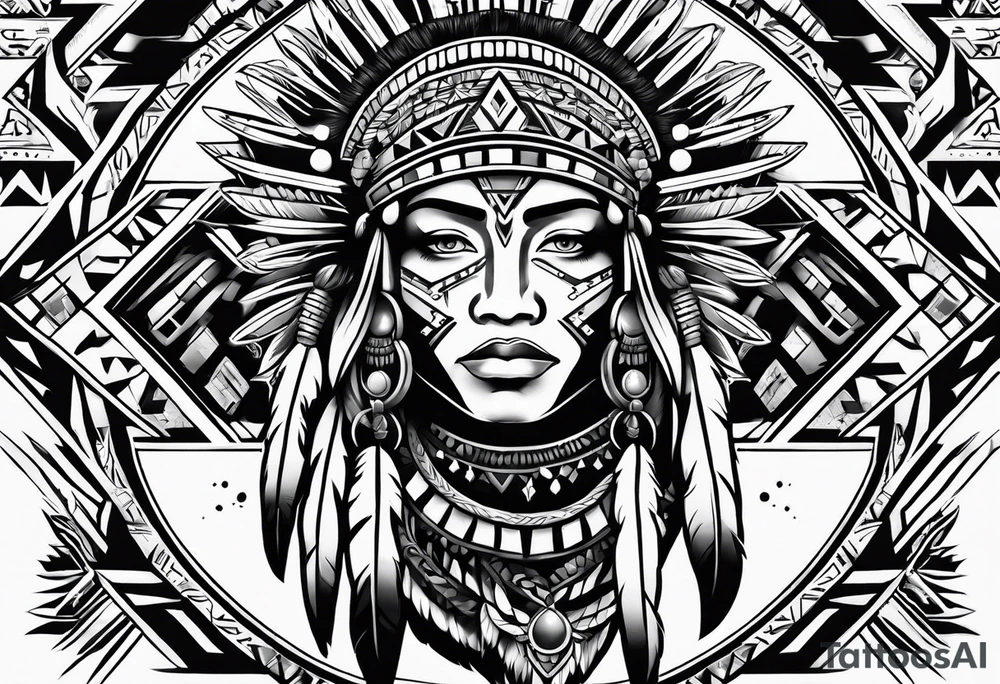 Native American designs tattoo idea