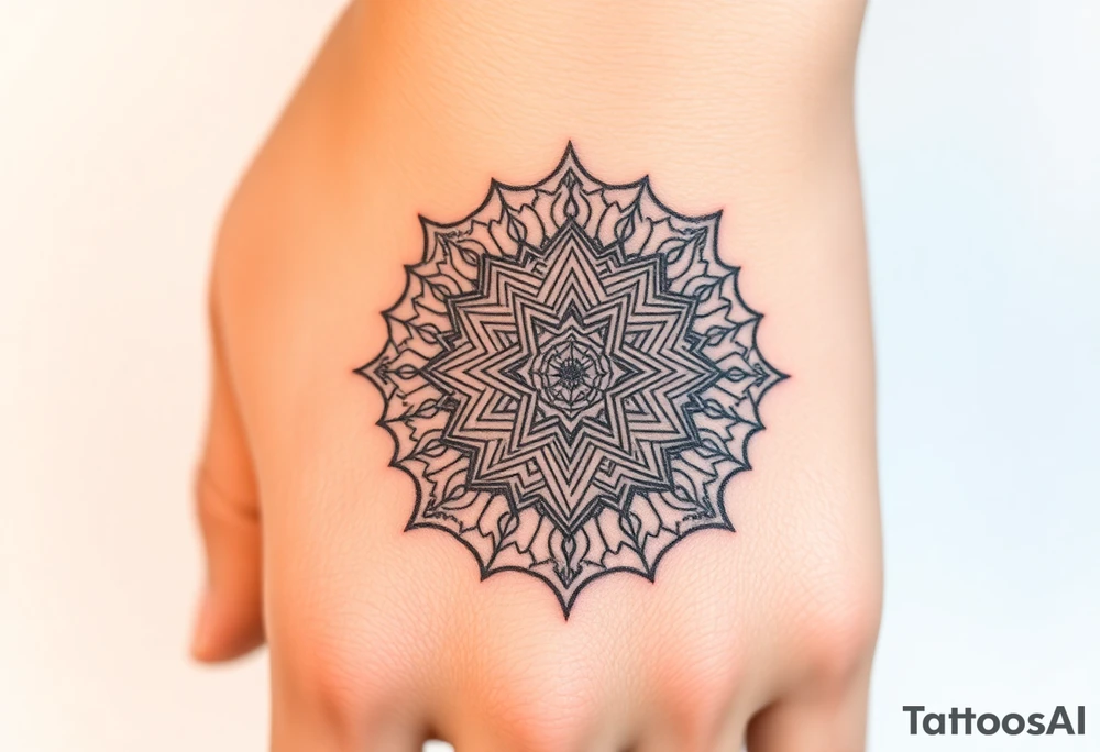 intricate mandala with sacred geometry and cosmic elements tattoo idea intricate mandala with sacred geometry and cosmic elements tattoo idea