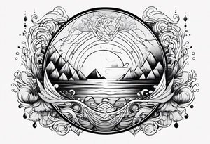 Water element tattoo idea