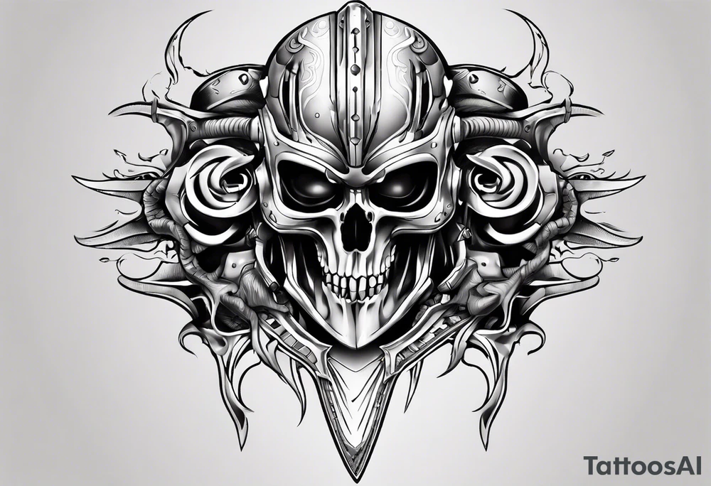Armor plating tattoo idea
