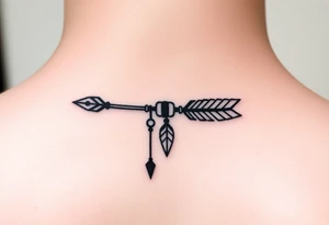 ankle chain tattoo shading beads arrow

design feminine airy tattoo tribal ethnic ankle bracelet shading feathers leather bead realism

make it airier tattoo idea