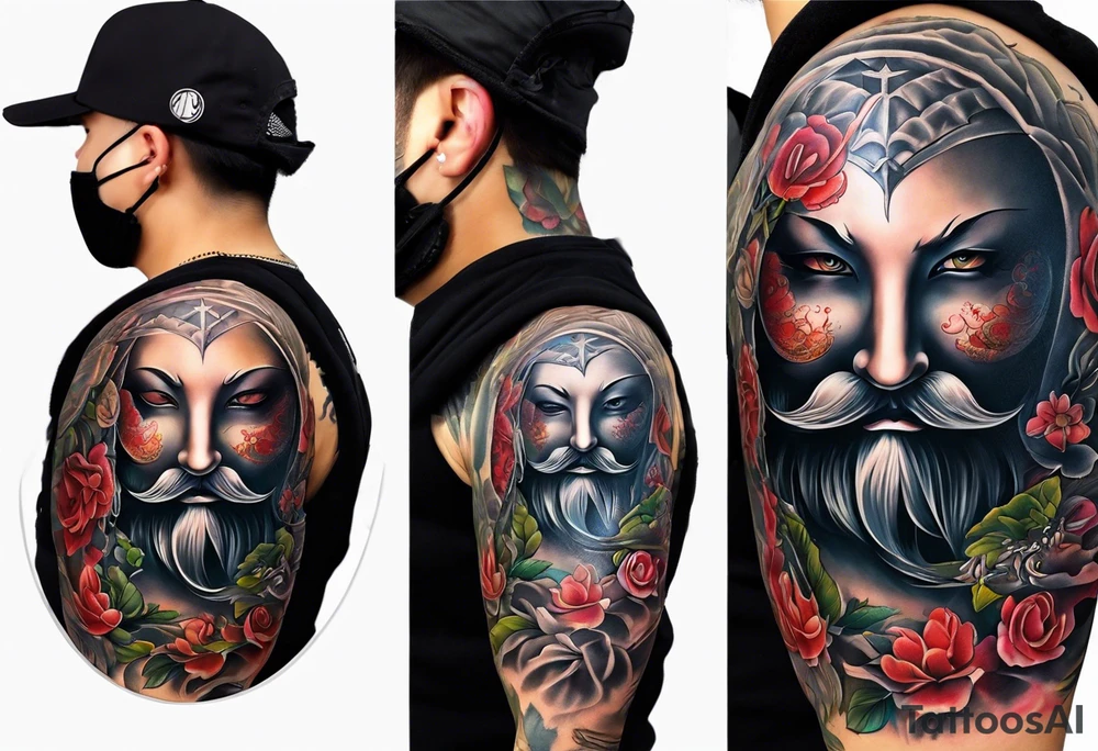 No face tattoo idea