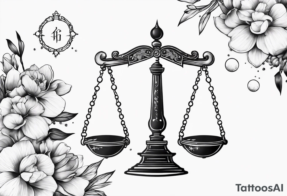 Libra constellation tattoo idea
