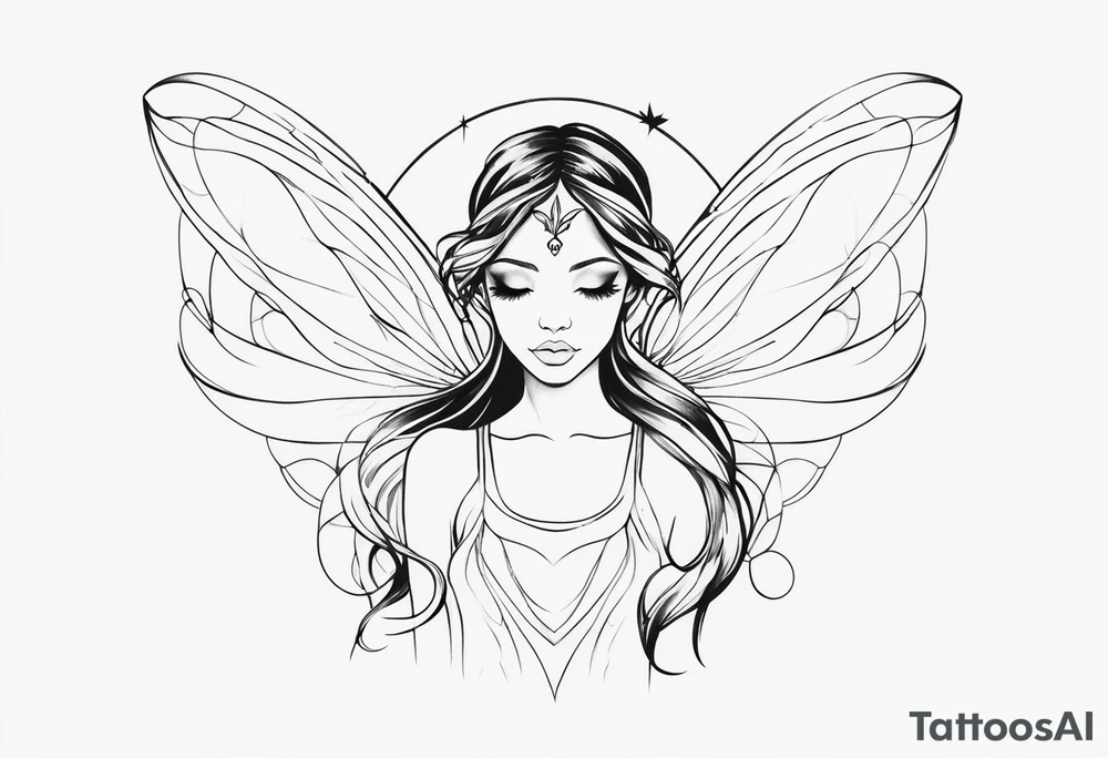 Ethereal Fairy tattoo idea