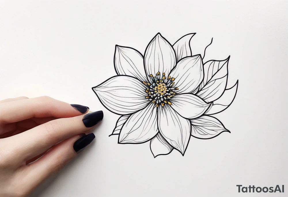 small delicate flower tattoo tattoo idea