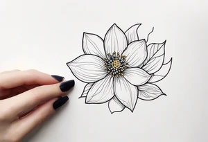 small delicate flower tattoo tattoo idea