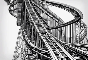 life is a rollercoaster tattoo idea