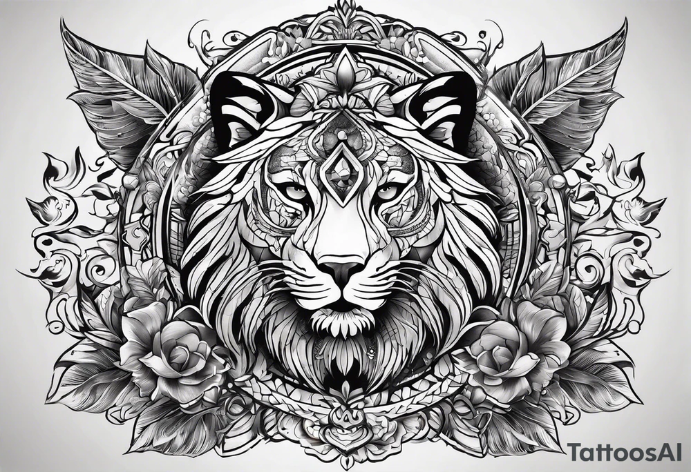 маска они с цветами tattoo idea
