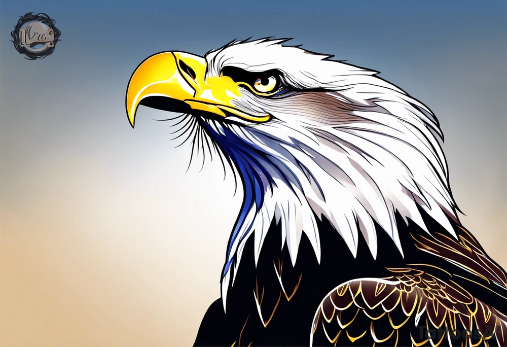 love bald eagle imagery tattoo idea