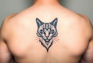black cat tattoo idea