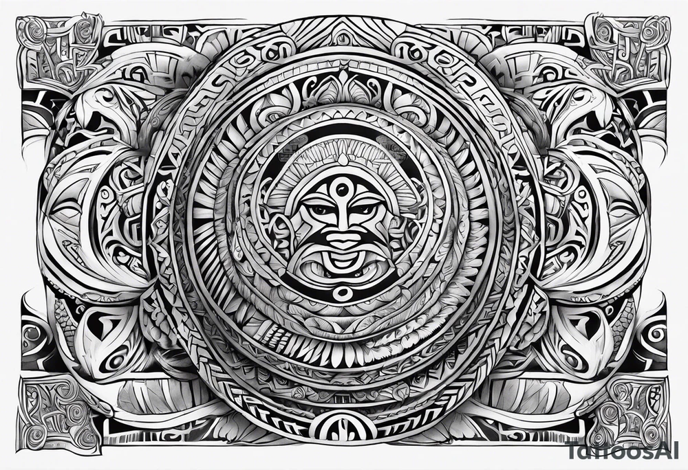 Maori for man arm tattoo idea