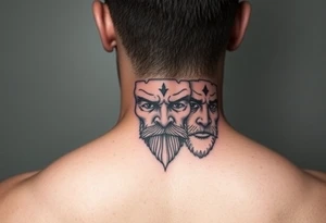 4 seasons faces tattoo idea