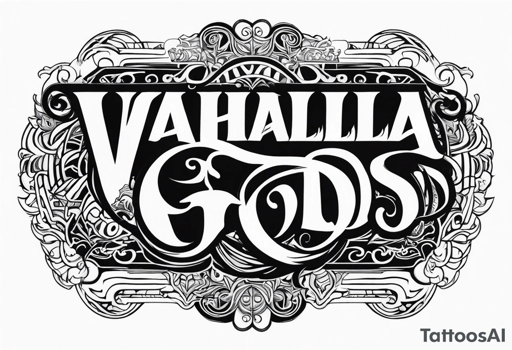 Valhalla gods tattoo idea