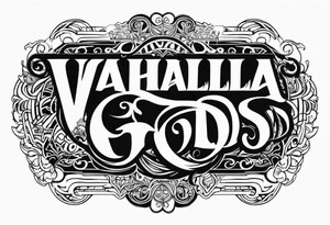 Valhalla gods tattoo idea