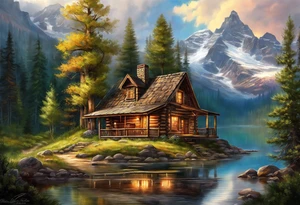 Cabin tattoo idea