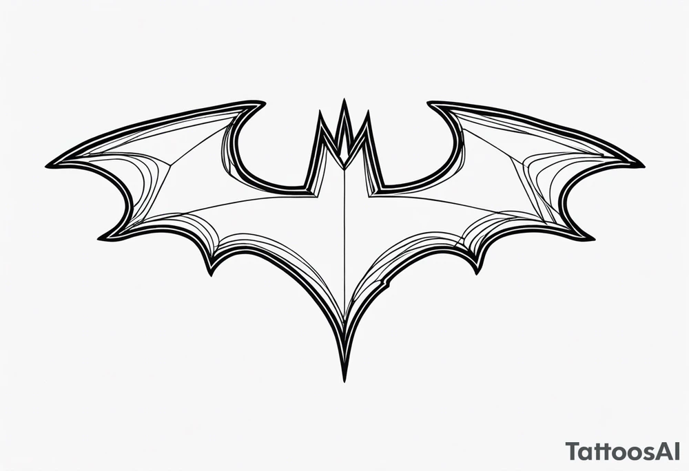 batman logo tattoo idea