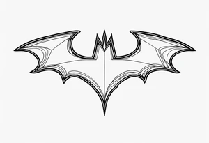 batman logo tattoo idea