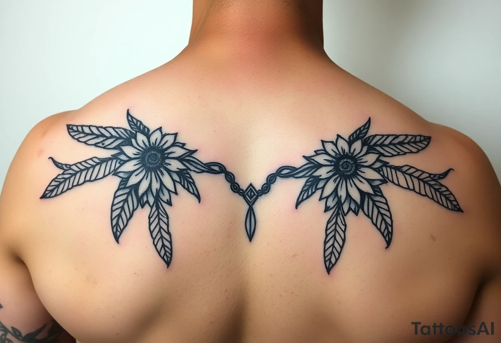 Femine bohemian tattoo idea