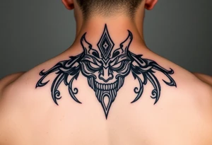 frieren with oni mask tattoo idea