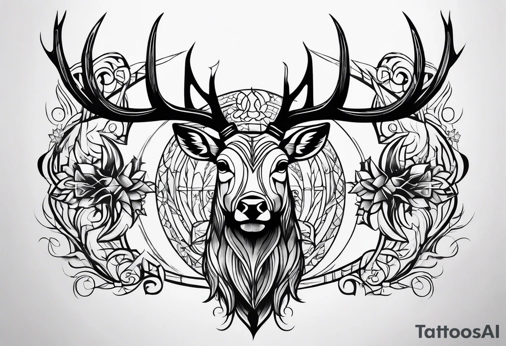 Cerf eiktirnir tattoo idea