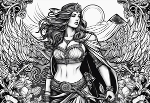 courage, wisdom, temperance, justice tattoo idea