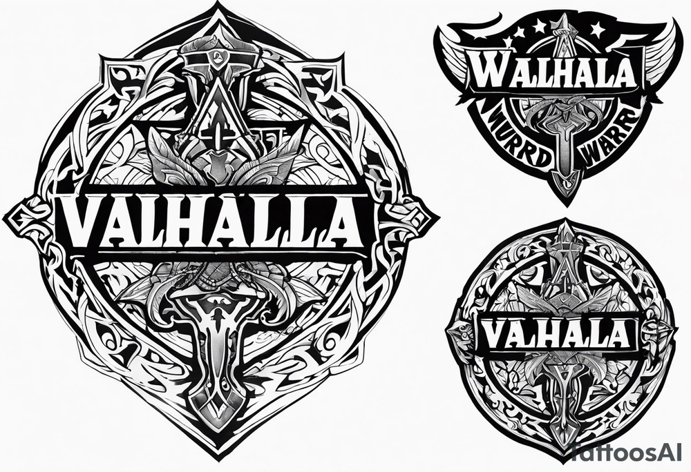 Wounded warrior valhalla tattoo idea