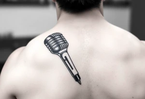 WWE microphone tattoo idea