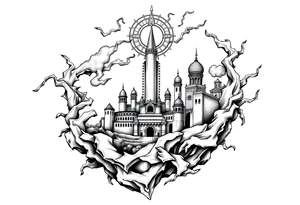 city of 
Atlantis tattoo idea