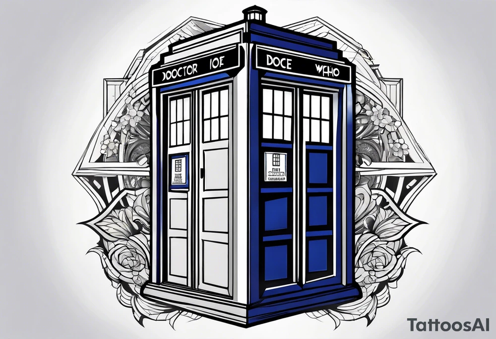 Doctor who tardis tattoo idea
