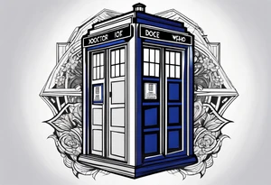 Doctor who tardis tattoo idea