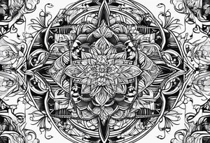 Random lines tattoo idea