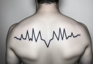 play, pause, stop rewind in a ekg tattoo idea