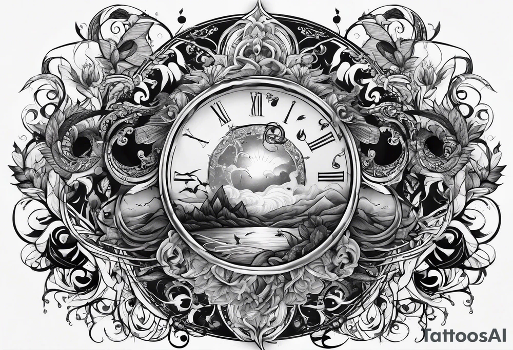Chaos turned into peace tattoo idea