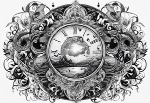 Chaos turned into peace tattoo idea