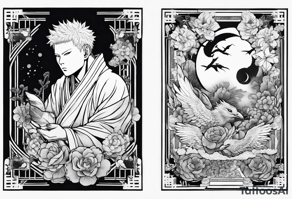 jujutsu kaisen tarot card tattoo idea