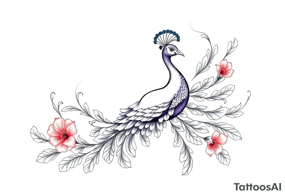 Peacock tattoo idea