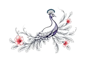 Peacock tattoo idea