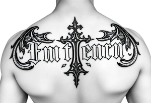 change the font to a medieval style font tattoo idea