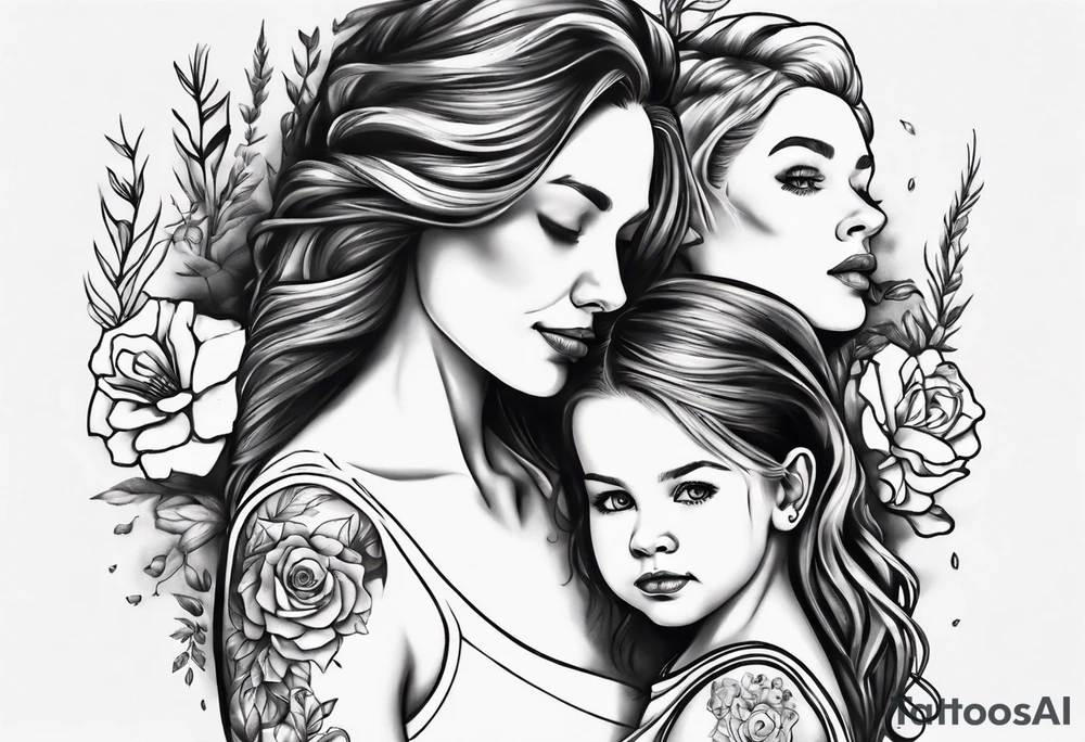 mother daughter tattoo idea