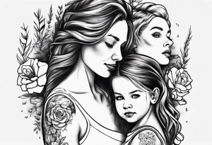 mother daughter tattoo idea