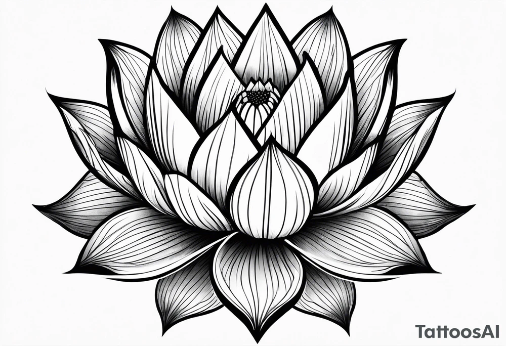 Lotus flower tattoo idea