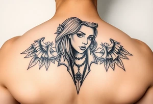 gangster girl vibe tattoo idea