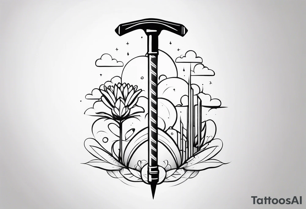 Pogo stick tattoo idea