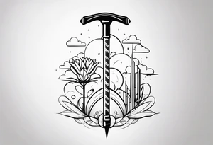 Pogo stick tattoo idea