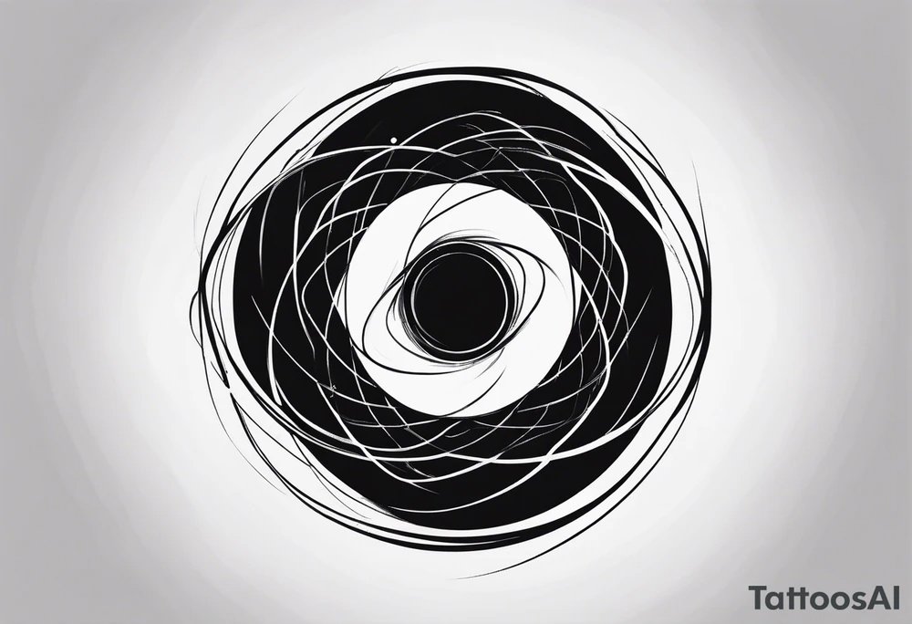 infinity symbol as a black hole tattoo idea