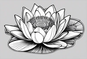 Water Lilly pad tattoo idea