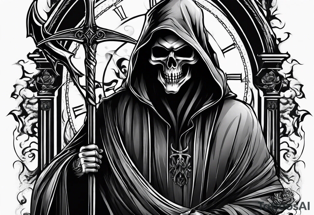 GRIM REAPER
WITH SMOKE tattoo idea