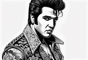 Elvis las Vegas wedding tattoo idea