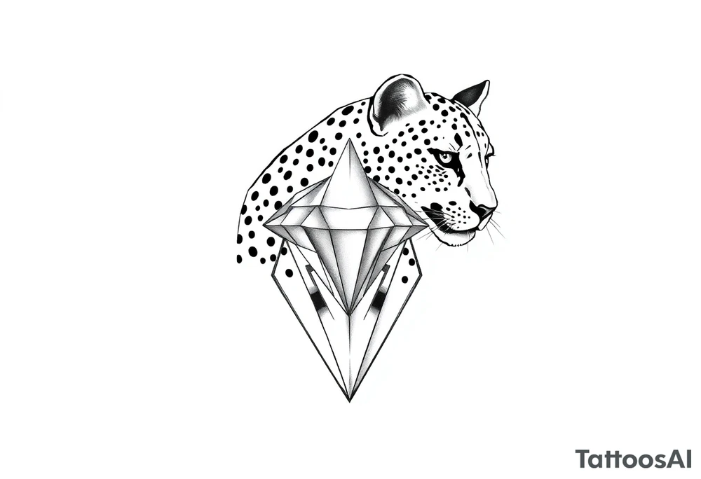 Cheetah, diamond, mississippi, unique tattoo idea