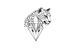 Cheetah, diamond, mississippi, unique tattoo idea